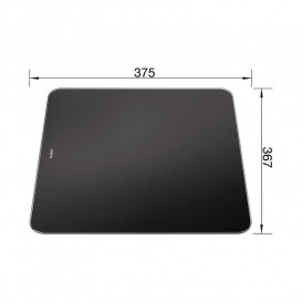 Обробна дошка Blanco чорне скло 224629