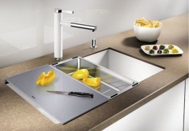 Разделочная доска Blanco Subline для керамики стекло серебристое 227699