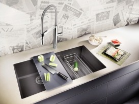 Разделочная доска Blanco Subline для керамики стекло серебристое 227699