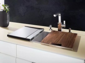 Обробна дошка Blanco Zerox / Claron з ручкою масив горіха 223074