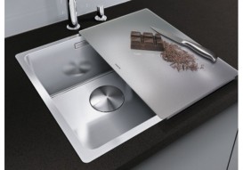 Обробна дошка для кухонного миття Blanco SUBLINE скло сріблясте 227697