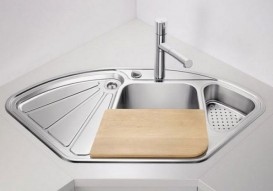 Обробна дошка фігурна Blanco підходить до мийки Blanco Delta-IF масив бука 513484