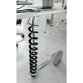 Раздвижной кабель-канал ASA Plastici Helix хром/черный 010.070.00001