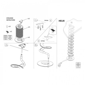 Раздвижной кабель-канал ASA Plastici Helix хром/черный 010.070.00001