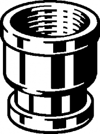 Редукционная муфта Viega 1552 Rp½хRp¼ со специальной обработкой латунь 116538
