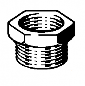 Редукційна вставка Viega 1541 R1хRp½ латунь 101534