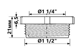 Редукция McAlpine BP 1¼ХP 1½  полипропилен белый HC55