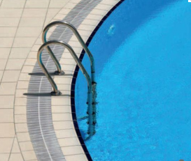 Решетка для бассейна AlcaPlast 195 мм с антискользящей поверхностью AP4-195-R