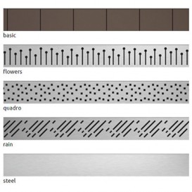 Решетка для душевого трапа Radaway Flowers 650 мм нержавеющая сталь 5R065F