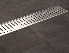 Решітка для зливного трапа ACO ShowerDrain C Хвиля 1185 мм нержавіюча сталь 408562