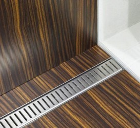 Решітка для водовідвідного жолоба AlcaPlast Pure 1450 мм нержавіюча сталь глянсова PURE-1450L