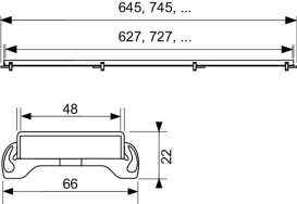 Решітка для ринви TECE TECEdrainline Steel 1500 мм нержавіюча сталь чорний матовий 601585