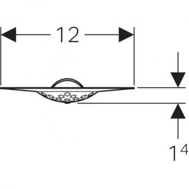 Решетка Geberit для трапов Varino 13х13 см 388.105.00.1