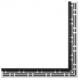 Решетка TECE TECEdrainline Basic для душевого трапа полированная угловая 1000 мм нержавеющая сталь 611010