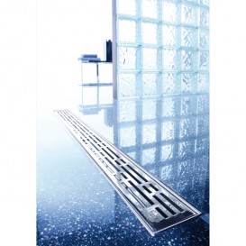 Решітка TECE TECEdrainline Basic для душового трапа полірована кутова 1200 мм нержавіюча сталь 611210
