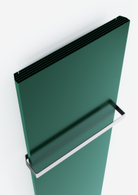 Рейлинг Terma Case Slim 420 мм хром и палитра RAL WRRCSS042