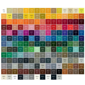 Рейлинг Terma Case Slim 520 мм хром и палитра RAL WRRCSS052