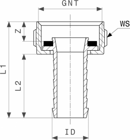 Резьбовое соединение для шланга Viega 1811 1х1¼ латунь хромированная 142483