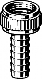 Різьбове з'єднання для шланга Viega 1811 ¾х1 латунь хромована 116026