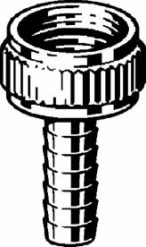 Різьбове з'єднання для шланга Viega 1814 ½х1 латунь 110642