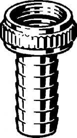 Різьбове з'єднання для шланга Viega 1819 ½х22x1вр латунь хромована 106843