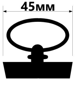 Резиновая пробка для кухонной мойки McAlpine d45 мм с ручкой HC59-45