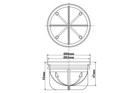 Гумовий захист від бризок для подрібнювача харчових відходів McAlpine WDU-GUARD