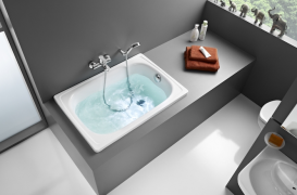 Ванна стальная встраиваемая Roca Contesa прямоугольная 100х70 с сиденьем A213100001