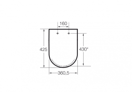 Roca Кришка для унітазу Dama Senso з механізмом «м'яке закривання» A801512004