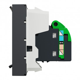 Розетка комп'ютерна Schneider Electric Unica New RJ45 одинична категорія 5е UTP 2 модулі антрацит NU341154