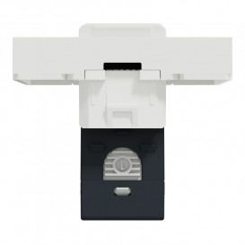 Розетка компьютерная Schneider Electric Unica New RJ45 одиночная категория 5e STP 2 модуля белый NU341318