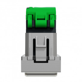 Розетка компьютерная Schneider Electric Unica New RJ45 одиночная категория 6 UTP 1 модуль алюминий NU341430