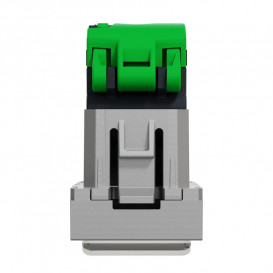 Розетка компьютерная Schneider Electric Unica New RJ45 одиночная категория 6 STP 1 модуль алюминий NU341630