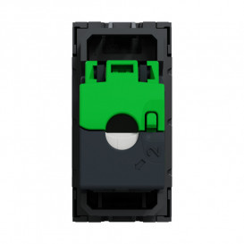 Розетка компьютерная Schneider Electric Unica New RJ45 одиночная категория 6 STP 1 модуль антрацит NU341654