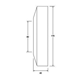 Розетка маскуюча McAlpine 90 мм поліпропілен білий WC17-90