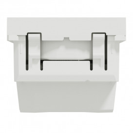 Розетка Schneider Electric Unica New 2 модуля без заземления со шторками белый NU303318