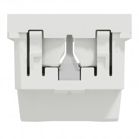 Розетка Schneider Electric Unica New 2 модуля с заземлением белый NU303618