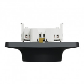 Розетка Schneider Electric Unica New двойная со шторками с заземлением антрацит NU206754