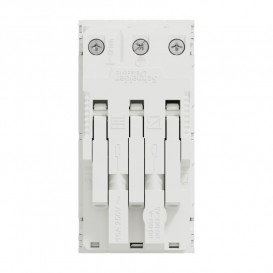 Розетка Schneider Electric Unica New двойная 45° с заземлением и шторками белый NU306718A