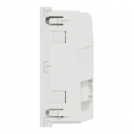 Розетка Schneider Electric Unica New двойная 45° с заземлением и шторками белый NU306718A