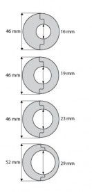 Розетки на труби Salag Ø19 ПВХ палітра на вибір 2410xx