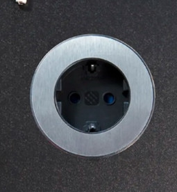 Розеточный блок ASA Plastici VersaDot Power 1x220В нержавеющая сталь 060.30F.00001