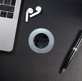 Розеточный блок ASA Plastici VersaDot Power 1x220В нержавеющая сталь 060.30F.00001