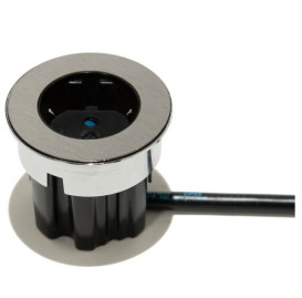 Розеточный блок ASA Plastici VersaDot Power 1x220В нержавеющая сталь 060.30F.00001