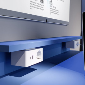 Розеточный блок ASA Plastici VersaQ 1х220В + беспроводная зарядка + USB type A+C белый 060.37F.00002