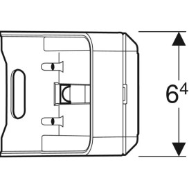 Розеточный модуль для зеркальных шкафчиков Geberit One 502.669.00.1
