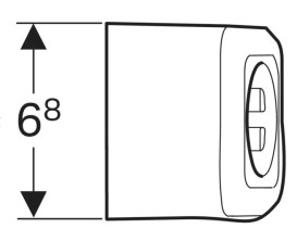 Розеточный модуль для мебели Geberit черный 505.090.00.2