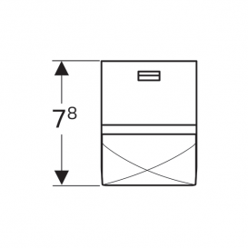 Розеточный модуль Geberit Group с USB-разъемом для монтажа в тумбы или высокие шкафы антрацит 501030000