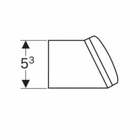 Розеточный модуль Geberit Group с USB-разъемом для монтажа в тумбы или высокие шкафы антрацит 501030000