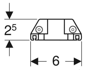 Розеточный модуль Geberit с модулем ComfortLight для шкафчиков 75–90 см 505.093.00.2